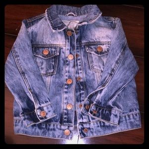 Zara Boys Distressed Denim Jacket Size 12-18M